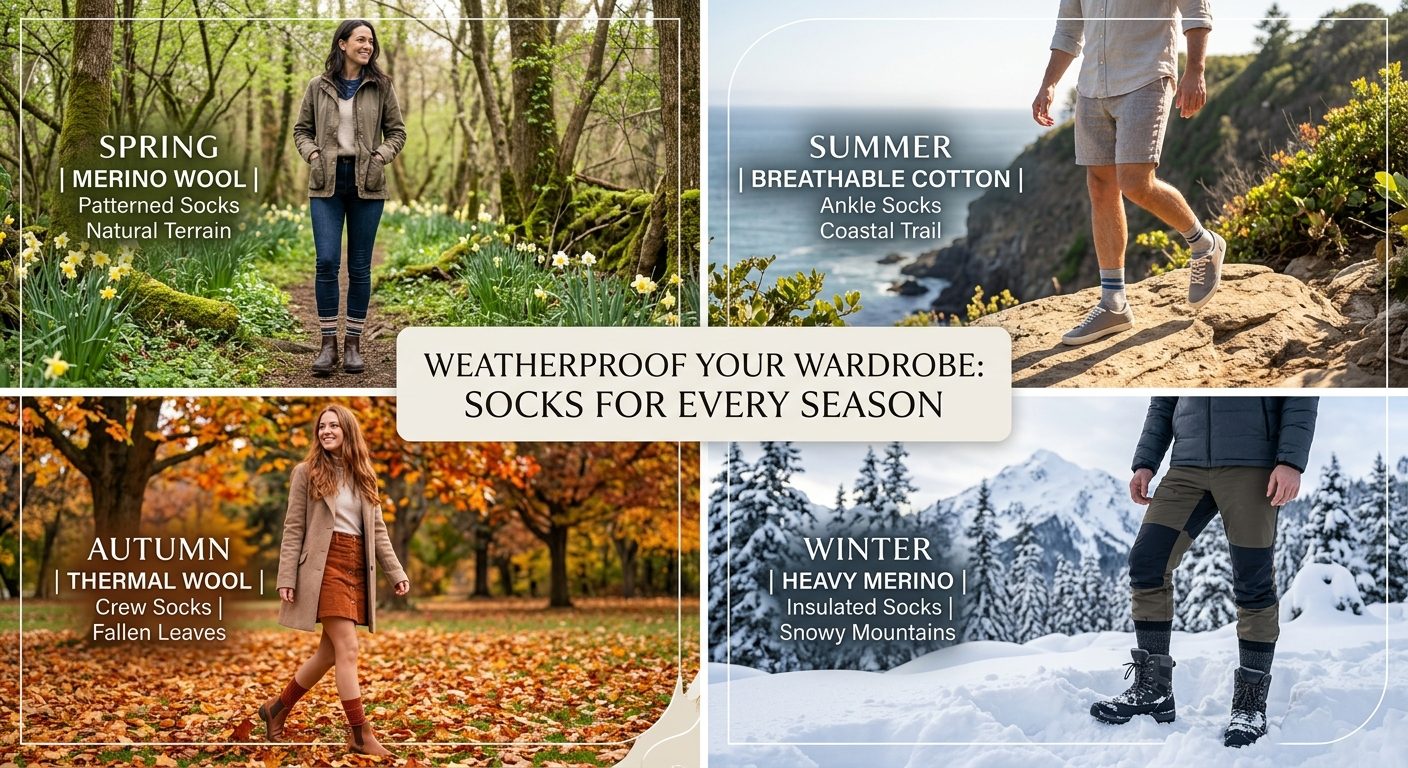 Sokker til alle årstider: Fra vinter til sommer