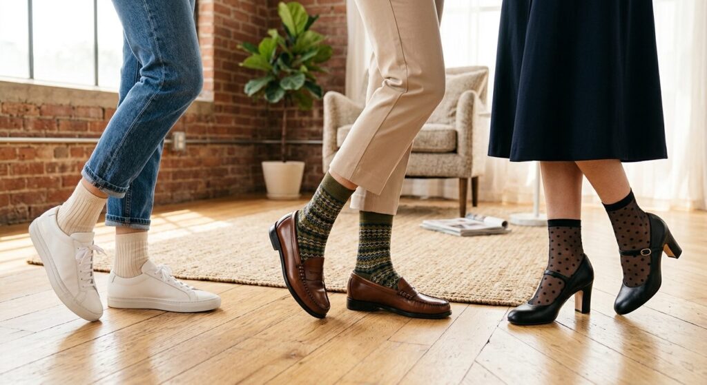 Sådan matcher du sokker med dine hverdaysoutfits