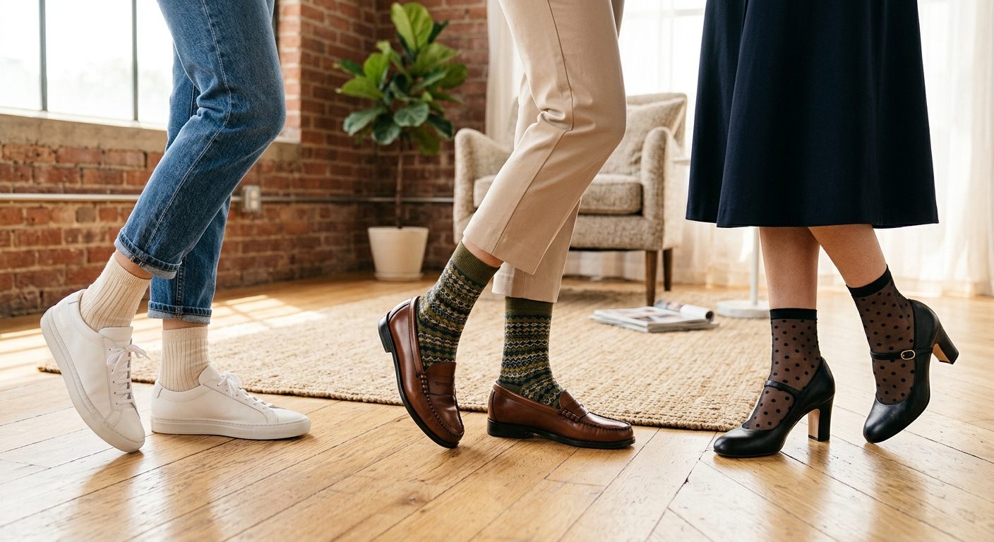 Sådan matcher du sokker med dine hverdaysoutfits